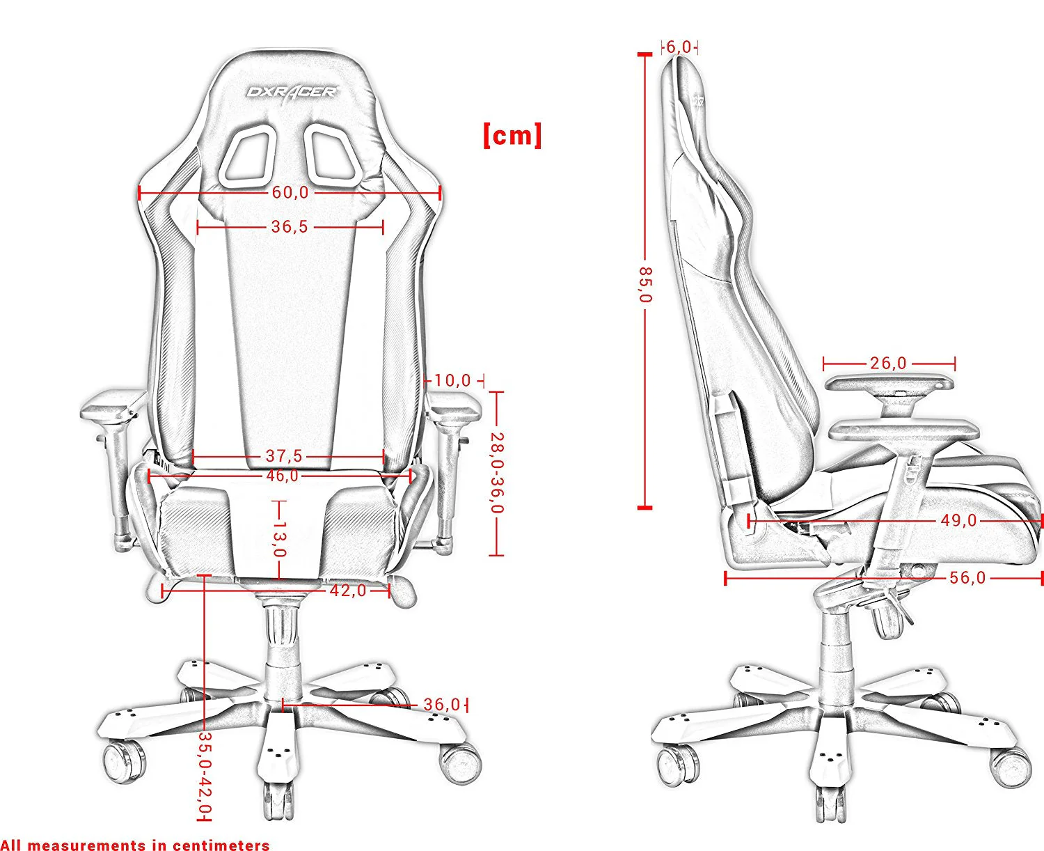 Cadeira Gaming DXRacer King K06-Preto - Image 3