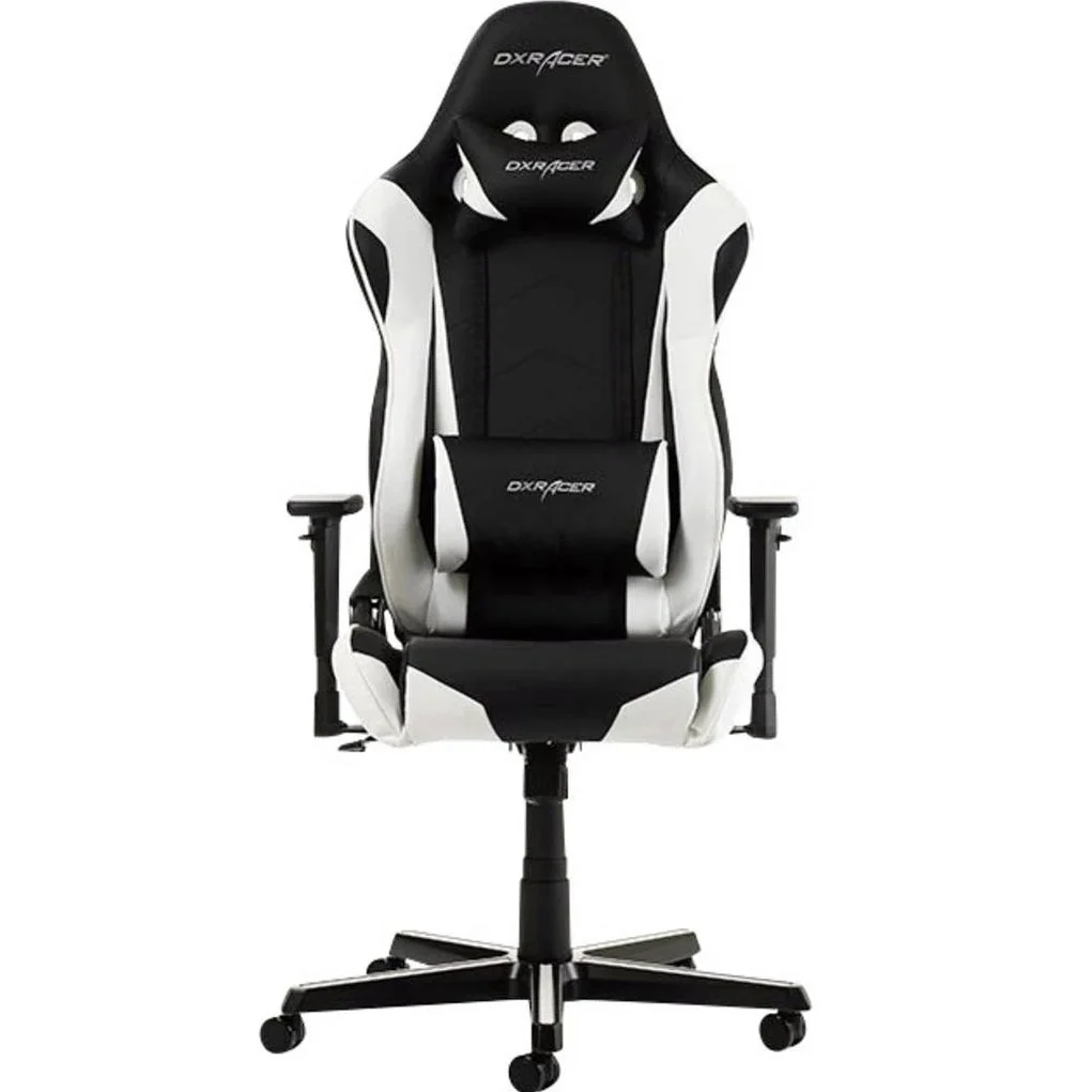 Cadeira Gaming DXRacer Racing R0 - Preto e Branco - Image 3