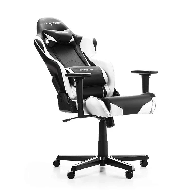 Cadeira Gaming DXRacer Racing R0 - Preto e Branco - Image 5