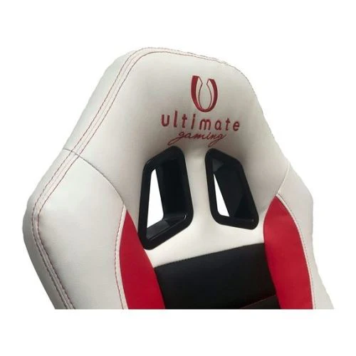 Cadeira Ultimate Branco/Preto/Vermelho. - Image 5
