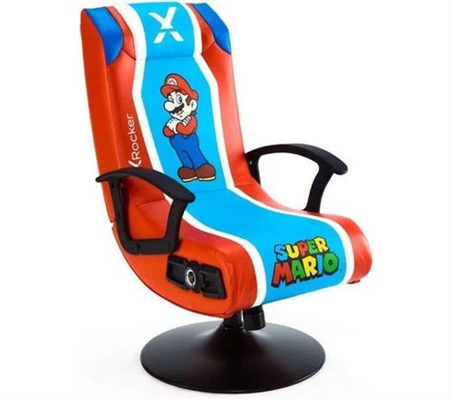 Cadeira Gaming X-Rocker Mario 2.1 Pedestal Chair - Image 2