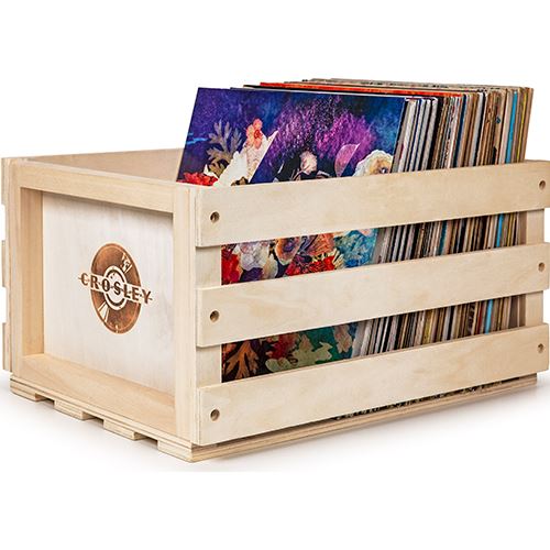 Caixa Armazenamento de Discos de Vinil Crosley AC1004A-NA - Madeira Natural - Image 2