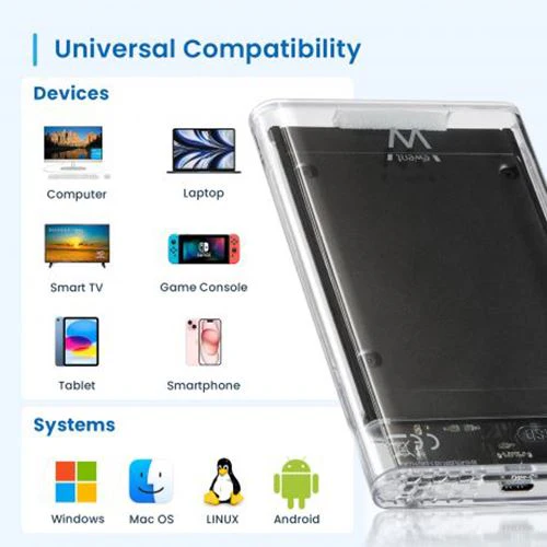 Caixa para Disco SATA 2.5" Ewent EW7064 USB-C - Transparente - Image 5