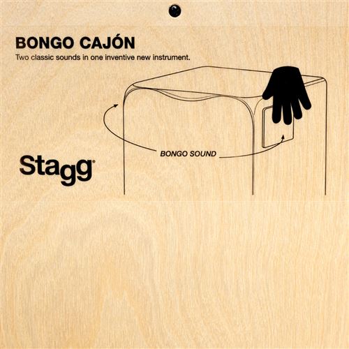 Cajon Caj-Bongo-Natural Stagg - Image 3
