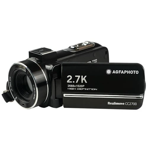Câmara de Filmar AgfaPhoto Realimove CC2700 + Bateria Extra - Preto - Image 2