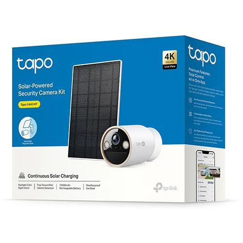 Câmara de Segurança com Painel Solar TP-Link Tapo C460 KIT - 4K - Wi-Fi - Image 12