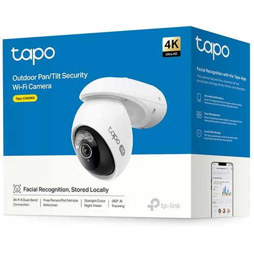 Câmara de Segurança Exterior TP-Link Tapo TC46 4K - Pan/Tilt - Branco - Image 11