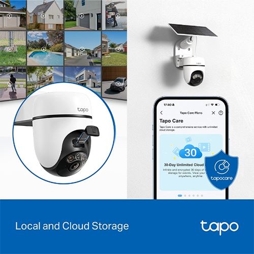 Câmara de Segurança Inteligente TP-Link TC90 KIT | Wi-Fi Exterior Pan/Tilt + Painel Solar - Image 11