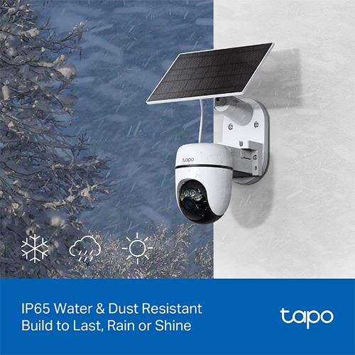 Câmara de Segurança Inteligente TP-Link TC90 KIT | Wi-Fi Exterior Pan/Tilt + Painel Solar - Image 12