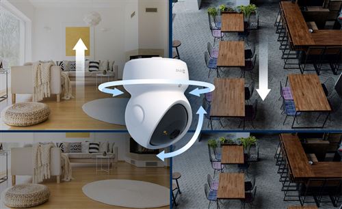 Câmara de Segurança Inteligente Wi-Fi EZVIZ H6c G1 4K 350º com Visão Noturna - Image 9