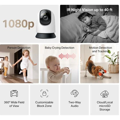 Câmara de Segurança Mercusys MC200 - Full HD - Wi-Fi - Image 3