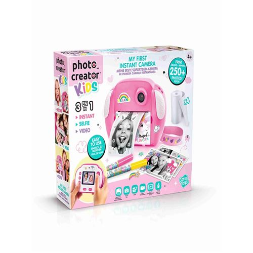 Câmera Instantanêa Júnior Multifunção e Impressão - Canal Toys