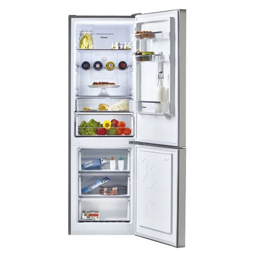 Frigorífico Combinado Candy CMNR 6184XWIFIN | 185,5x59,5x63,5 cm | 223 L | E | Aço inoxidável - Image 2