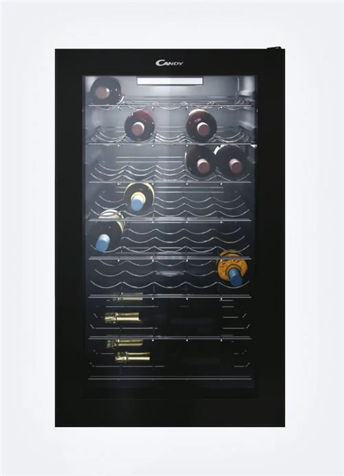 Cave de Vinho Candy CWC 150 EM/N | 84,5x49x55 cm | 41 Garrafas | G | Preto