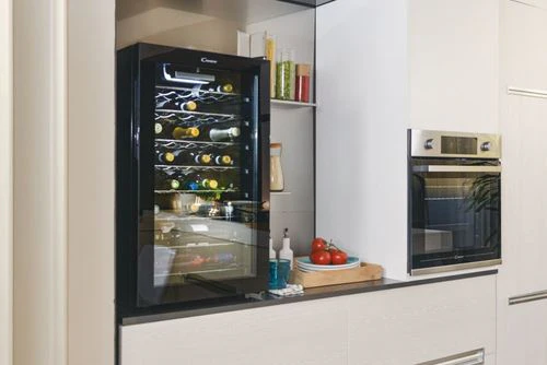 Cave de Vinho Candy CWC 150 EM/N | 84,5x49x55 cm | 41 Garrafas | G | Preto - Image 3