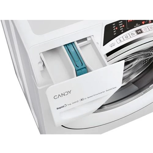 Máquina de Lavar Roupa Candy RO 496DWMC7/1 | 9 Kg | 1400 RPM | A | Branco - Image 6