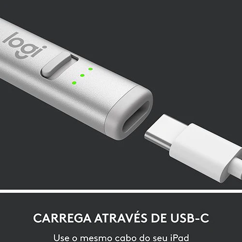 Lápis Digital Logitech Crayon para iPad - Prateado - Image 4