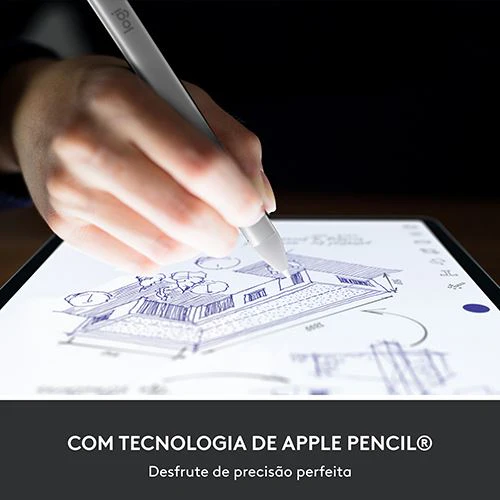 Lápis Digital Logitech Crayon para iPad - Prateado - Image 5