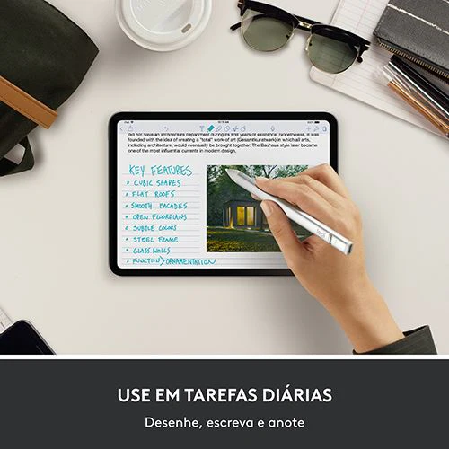 Lápis Digital Logitech Crayon para iPad - Prateado - Image 7
