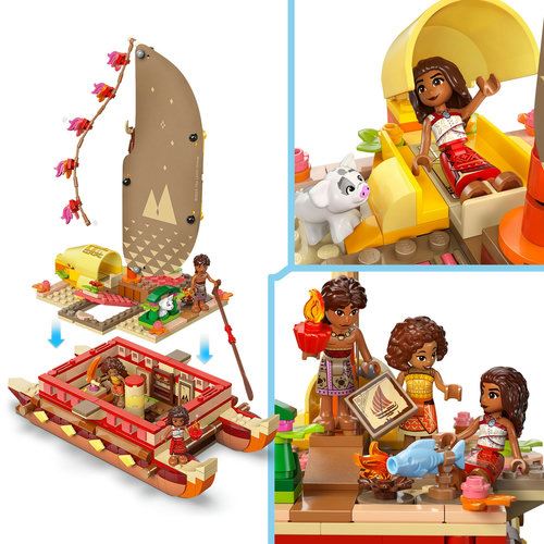 LEGO Disney Princess 43270 - Canoa de Aventuras da Vaiana - Image 4