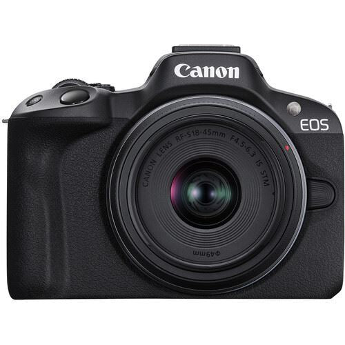 Máquina Fotográfica Mirrorless Canon EOS R50 + RF-S 18-45 IS STM + RF-S 55-210 IS STM + Bateria Extra - Image 2