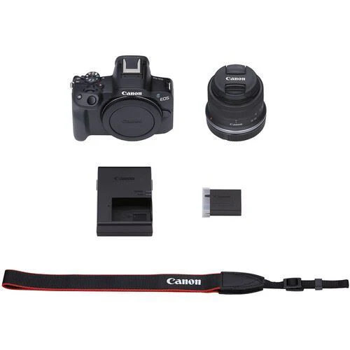Máquina Fotográfica Mirrorless Canon EOS R50 + RF-S 18-45 IS STM + RF-S 55-210 IS STM + Bateria Extra - Image 8
