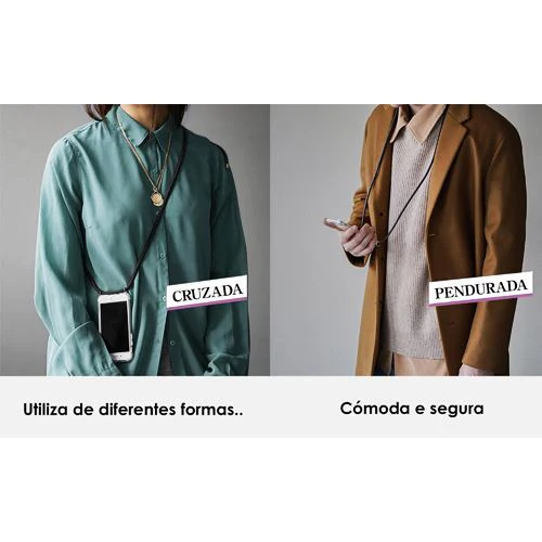 Capa 4-OK + Cordão para Apple iPhone 15 Pro - Preto - Image 3
