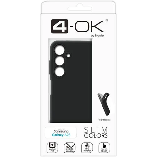 Capa 4-OK Slim Colors para Samsung Galaxy A25 - Preto - Image 2