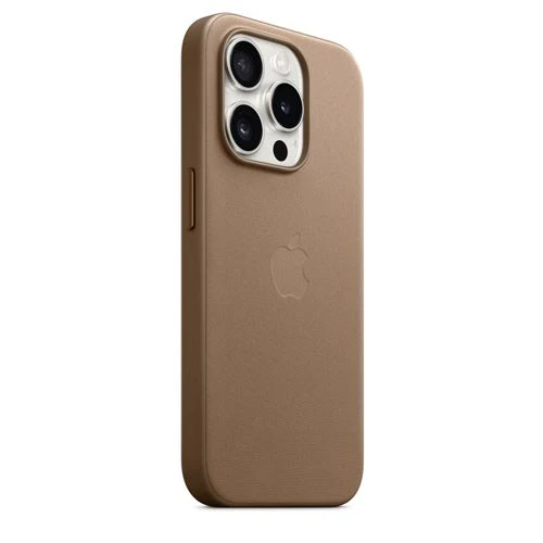 Capa Apple em tecido FineWoven com MagSafe para iPhone 15 Pro- Castanho Toupeira - Image 2