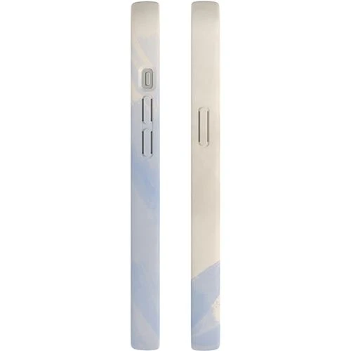 Capa Bio + Cordão Bege Woodcessories para Apple iPhone 14 - Bege e Azul - Image 7