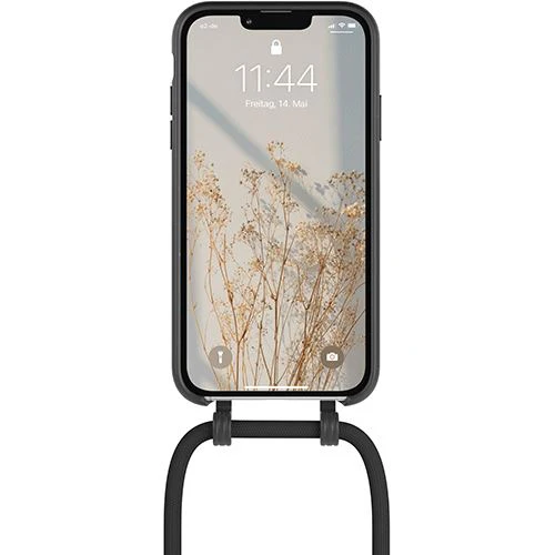 Capa Bio + Cordão Preto Woodcessories para Apple iPhone 14 - Preto - Image 6