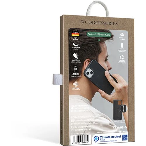 Capa Bio Woodcessories com MagSafe para Apple iPhone 14 - Preto - Image 17
