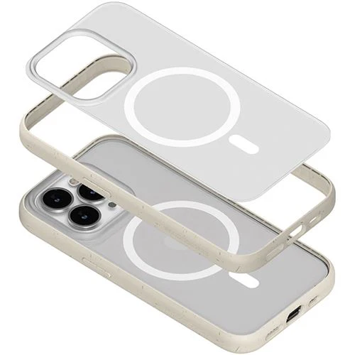 Capa Bio Woodcessories com MagSafe para Apple iPhone 14 Pro Max - Branco Transparente - Image 6