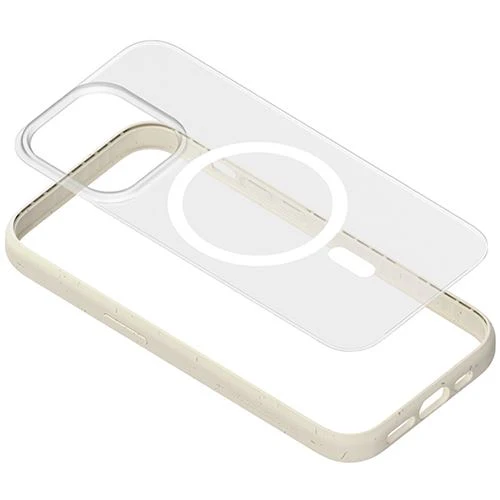 Capa Bio Woodcessories com MagSafe para Apple iPhone 14 Pro Max - Branco Transparente - Image 7