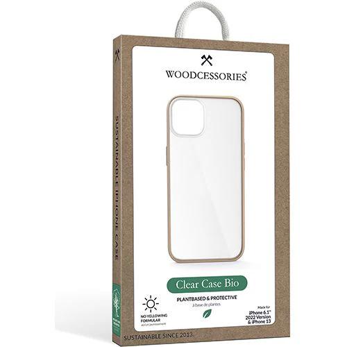 Capa Bio Woodcessories para Apple iPhone 14 - Taupe Brown - Image 14