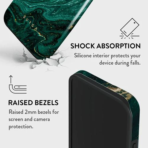 Capa Burga em Silicone para iPhone 15 - Emerald Pool - Image 4