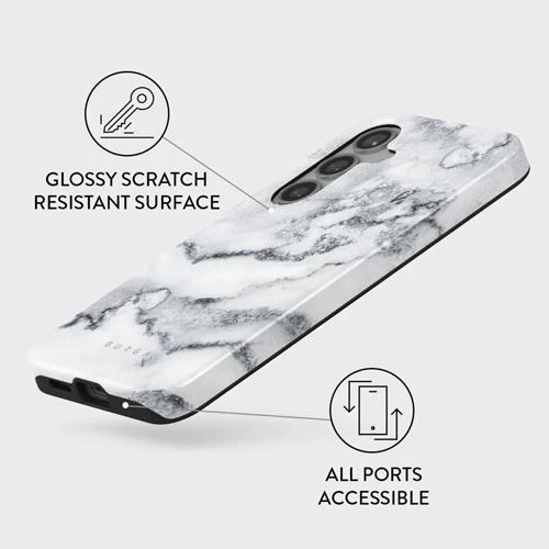 Capa Burga em Silicone para Samsung Galaxy S24 Plus- White Winter - Image 3