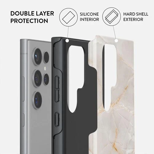 Capa Burga em Silicone para Samsung Galaxy S24 Ultra- Vanilla Sand - Image 2