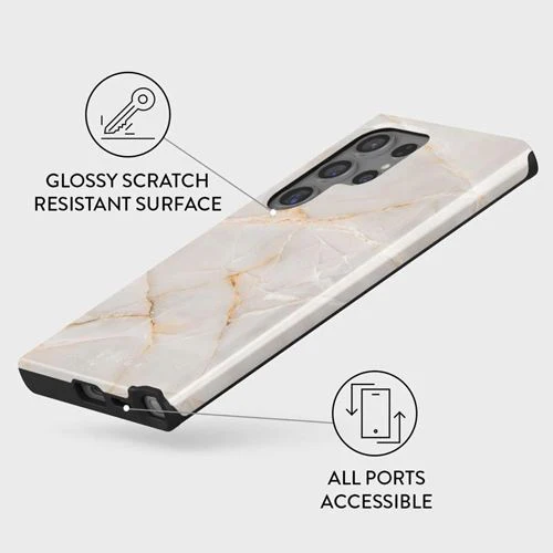 Capa Burga em Silicone para Samsung Galaxy S24 Ultra- Vanilla Sand - Image 3