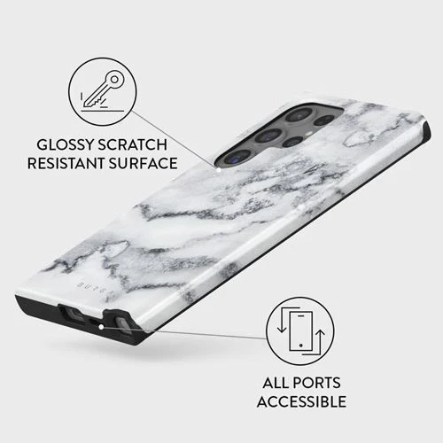 Capa Burga em Silicone para Samsung Galaxy S24 Ultra - White Winter - Image 2