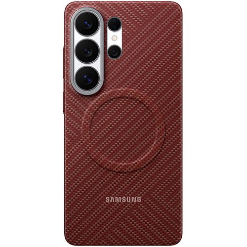 Capa Carbono Magnética Samsung para Galaxy S26 Ultra -  Vermelho Coral - Image 3