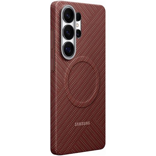 Capa Carbono Magnética Samsung para Galaxy S26 Ultra -  Vermelho Coral - Image 4