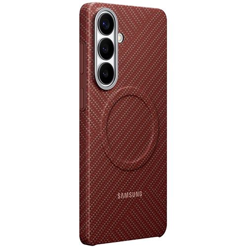 Capa Carbono Magnética Samsung para Galaxy S26+ - Vermelho Coral - Image 4