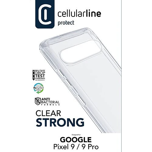 Capa Cellularline Clear Strong para Google Pixel 9 / 9 Pro - Transparente - Image 3