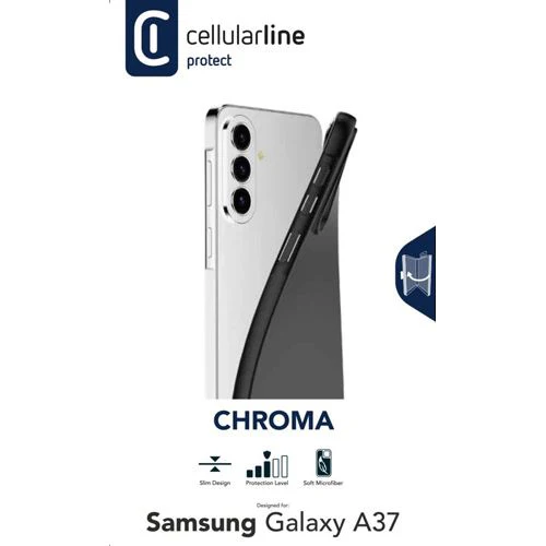 Capa Cellularline Protect Chroma para Samsung Galaxy A37 - Preto - Image 7