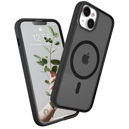 Capa Clear Case Bio Woodcessories com MagSafe para Apple iPhone 14 - Preto Transparente