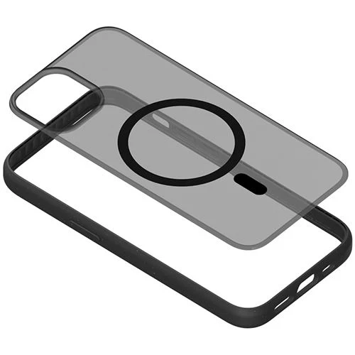 Capa Clear Case Bio Woodcessories com MagSafe para Apple iPhone 14 - Preto Transparente - Image 10