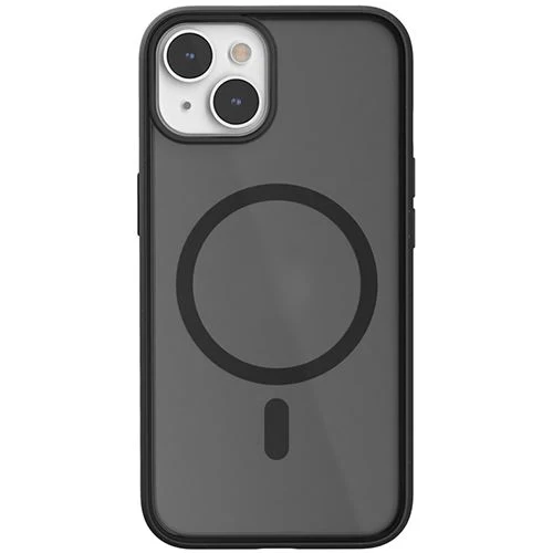 Capa Clear Case Bio Woodcessories com MagSafe para Apple iPhone 14 - Preto Transparente - Image 3