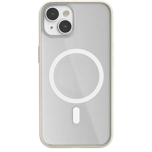 Capa Clear Case Woodcessories com MagSafe para Apple iPhone 14 - Branco Transparente - Image 4