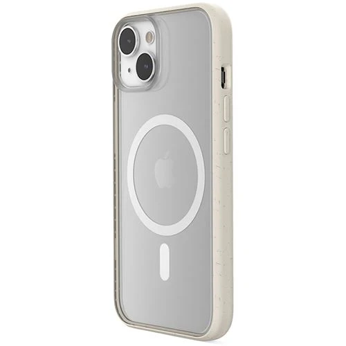 Capa Clear Case Woodcessories com MagSafe para Apple iPhone 14 - Branco Transparente - Image 5